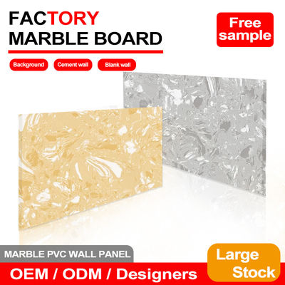 Modern Attractive 5MM High Gloss Wall Marble Panel For Interior PVC Marble Sheet
