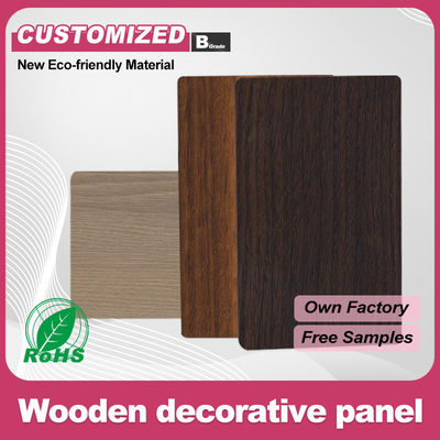 Bamboo Charcoal Wood Veneer Wood Grain Wood Charcoal Board Waterproof Pvc Wall Panel