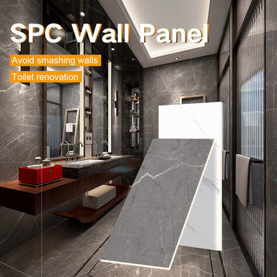 Moisture-Resistant Bathroom SPC Wall Panels Marble Modern Stone Crystal Panels