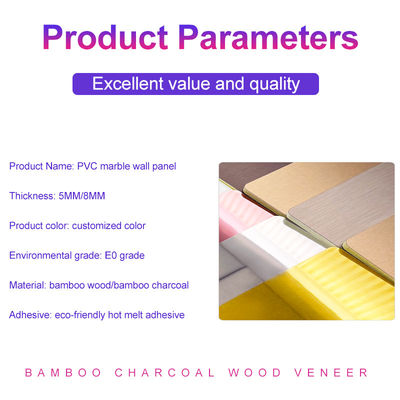 Marble Sheet Bamboo Wood Wall Panel Interior Decorative Panels