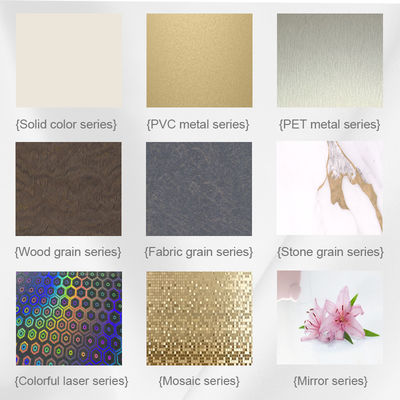 Bamboo Charcoal Wood Veneer PET Metal Film Decorative Wall Panel