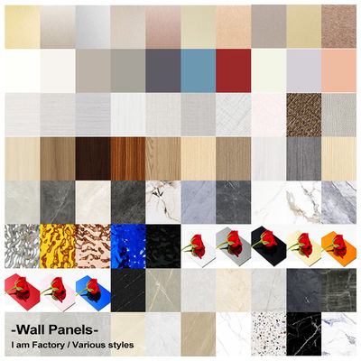 Bamboo Charcoal Wood Veneer PVC Wall Panel Suitable For Home And Hotel Decoration
