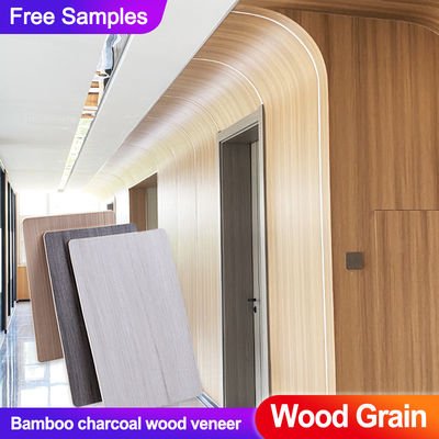 Factory Direct Sales Bamboo Charcoal Wood Veneer Bamboo Wood Fiber TV Background Wall