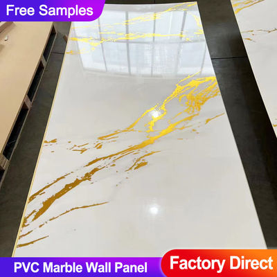 Bamboo Charcoal Wood Veneer PVC Marble Wall Panel 1220 * 2440mm Indoor Decorative Panel