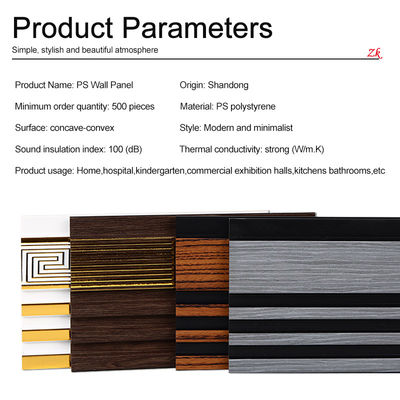 PS Wall Panel Indoor Wood Plastic Exterior Wall WPC Decorative Wall Panel