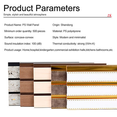 Easy To Install Polystyrene WP Wall Cladding Panel Interior Wall Decoration