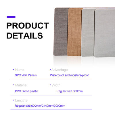 SPC Wall Panels Cubicle Waterproof Walls Cut-To-Size For Shower Bathroom