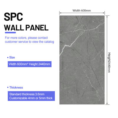 SPC Wall Panel Ceramic Tile Indoor Office Apartment Hotel Shower Room Decorative Panel
