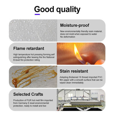 SPC Wall Panel Bathroom Home Decor Wall Tiles Shower Seamless Splicing Interior Wall Board