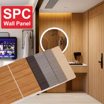 "JI Hotel" Same Style Wood Grain SPC Wall Panel Seamless Locking Waterproof Interior Decoration Board For Bathroom No Reviews Yet
