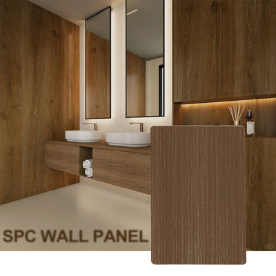 SPC Wall Panel Recommend 600*2440*4mm Waterproof Stone Plastic eco-friendly Indoor Decoration For Hotel Bathroom
