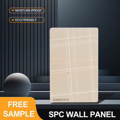 SPC Wall Panel New Design Wholesale 600*2440*4mm Waterproof And Stain Resistant Wood-Plastic Composite Eco-Friendly Home Decor Tile For Hotel Apartment Shopping Mall Office Building
