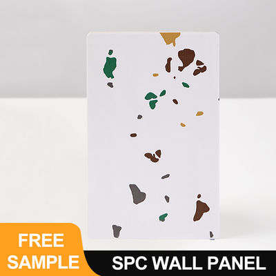 SPC Wall Panel 600*2440*4mm Waterproof Stone Plastic Eco-Friendly Wood Grain Seamless Locking Interior Decoration Board