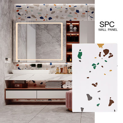 SPC Wall Panel 600*2440*4mm Waterproof Stone Plastic Eco-Friendly Wood Grain Seamless Locking Interior Decoration Board