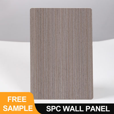 SPC Wall Panel 600*2440*4mm Waterproof Stone Plastic Eco-Friendly Wood Grain Seamless Locking  Interior Decoration Board