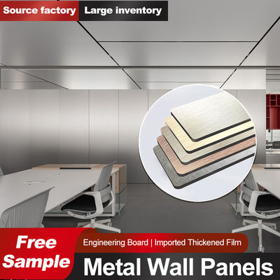Bamboo Charcoal Wood Metal Veneer Carbon Crystal Panel Free Sample 1220*2440*5/8mm Flame Retardant Bamboo Charcoal Wood Eco-Friendly Paintless Texture Brushed Solid Siding Boards For KTV Hotel