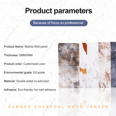Bamboo Charcoal Wood Veneer Special Offer 1220*2440*5/8mm Flame Retardant Bamboo Charcoal Wood Eco-Friendly PVC Wall Panels Interior Decoration Wall Panel For Ceiling Skin