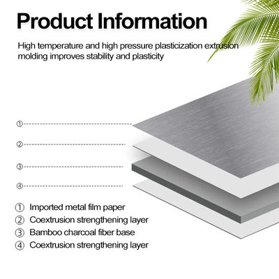 Bamboo Charcoal Wood Veneer New Innovation 1220*2440*5/8mm Flame Retardant Bamboo Charcoal Wood Eco-Friendly Bamboo Charcoal Decorative Wall Panel For Hotel Office