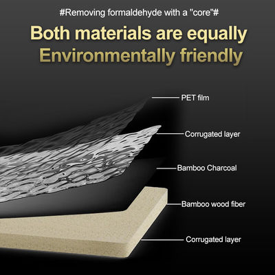 Water Ripple Panel The New Listing 1220*2440*5/8mm Flame Retardant Bamboo Charcoal Wood Eco-Friendly Water Ripple Wall Panel Lobby Facade Interior Decorative Wall Panel For TV Background Wall