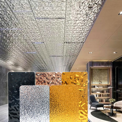 Water Ripple Panel Limited 1220*2440*5/8mm Flame Retardant Bamboo Charcoal Wood Eco-Friendly Bamboo Charcoal Wood Water Ripple Indoor Decorative Panels For Ceiling Restaurant Decorative Panels