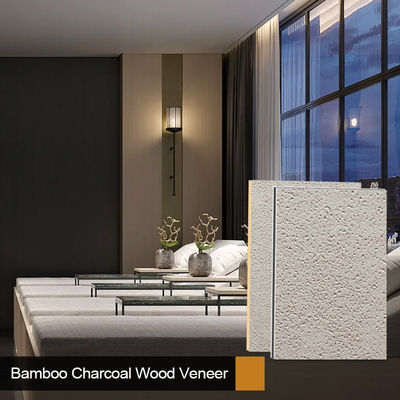 Hot Sale Bamboo Charcoal Wood Veneer Fire Retardant Panels Interior Decorative Wall Panels For Commercial Space