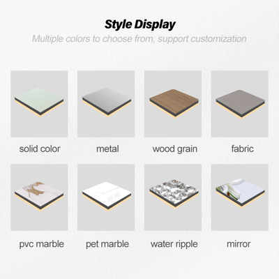 New Design 8mm Bamboo Charcoal Wood Veneer Metal Wall Panels Fire-resistant Interior Decoration Materials For Exhibition Halls