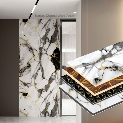 Custom 8mm Interior Decorative Wall Panels With Bamboo Charcoal Wood Veneer In Hundreds Of Colors For Hotels Commercial Spaces
