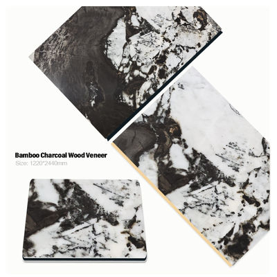 New Color PVC Bamboo Charcoal Wood Veneer Waterproof And Moistureproof Marble Wall Panel Decorative Panel For Hotel