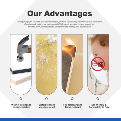 High Quality Wood Plastic Wall Panels 1220*2440mm Wood Grain PVC Laminated Board For Furniture