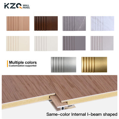 Hot Sale Class B Fire Bamboo Wood Grain Wall Panel PVC Slotted Board Bamboo Fiber Wall Panel