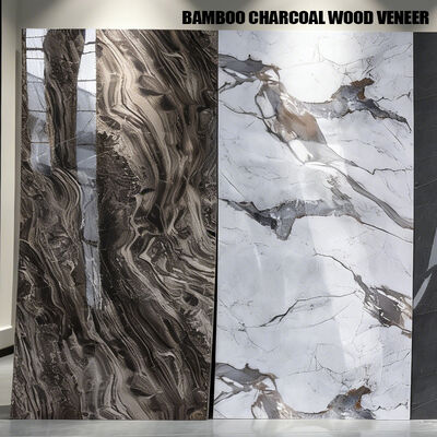 Modern High Gloss Marble Wall Panel Luxury Wall Decoration Bamboo Fiber Wall Panel