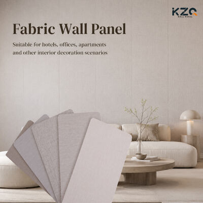 Fabric Texture Bamboo Charcoal fibre board Interior Decorative Panels for Commerce Use
