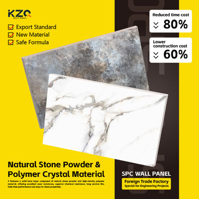Waterproof And Flame-Retardant SPC Wall Panel for Bathroom Shower 