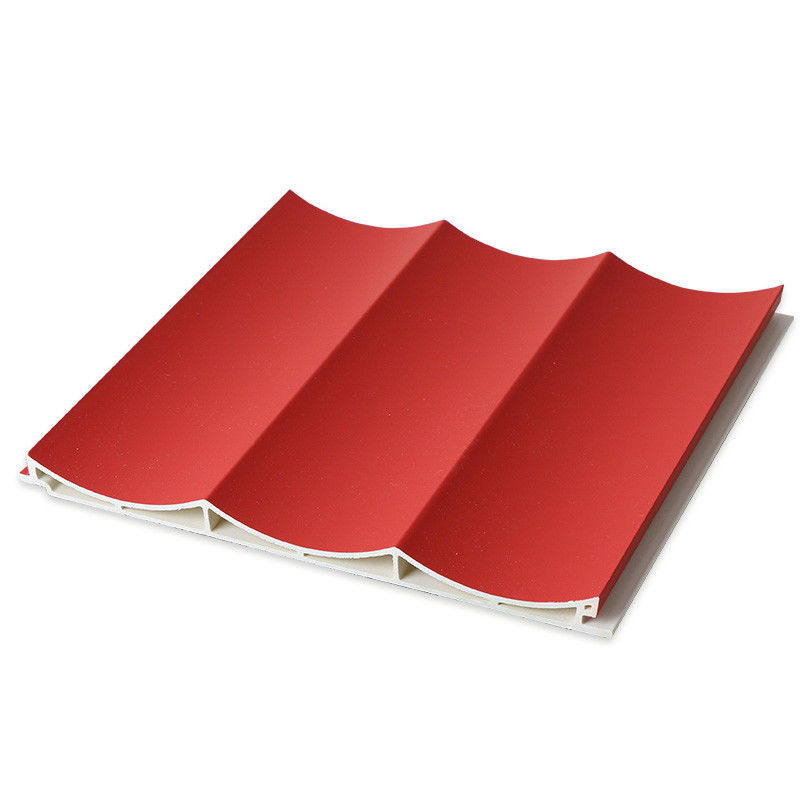 15mm Wood Plastic Composite Wall Cladding WPC Fluted Wave Panel