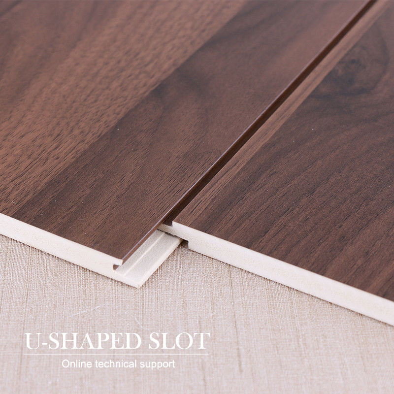 Hot Sale Fire And Moisture Resistant WPC Slotted Panel Wood Veneer Wall Panels