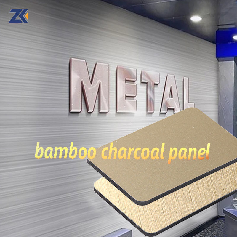 Waterproof And Moisture-Proof 5mm 8mm Metal PVC Bamboo Charcoal Fiberboard