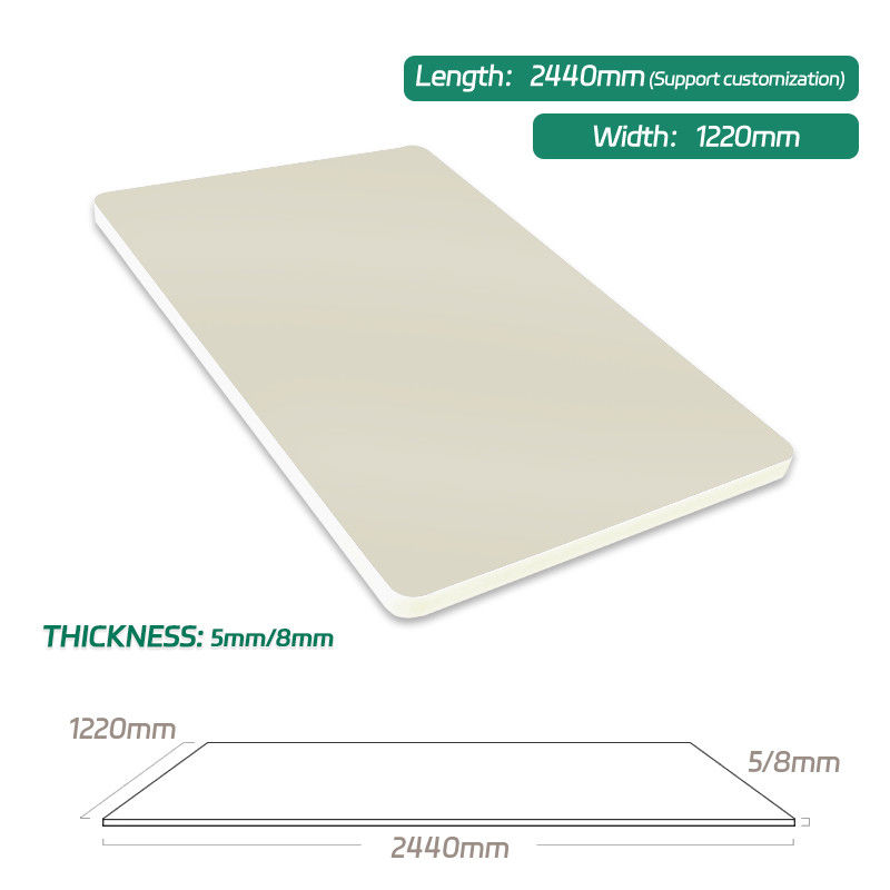 8 Mm Interior Decoration Bamboo Wood Fiber Wall Panel Fireproof Skin Feeling Wood Veneer