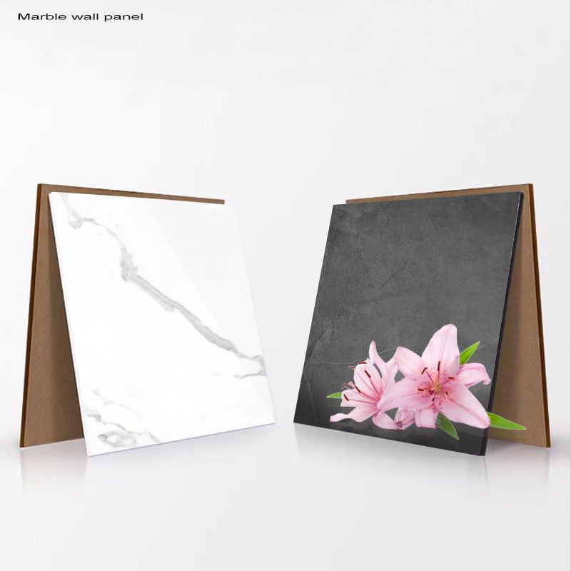 PET Marble Texture Decorative Wall Board Bamboo Charcoal Wood Veneer PVC Wall Panel
