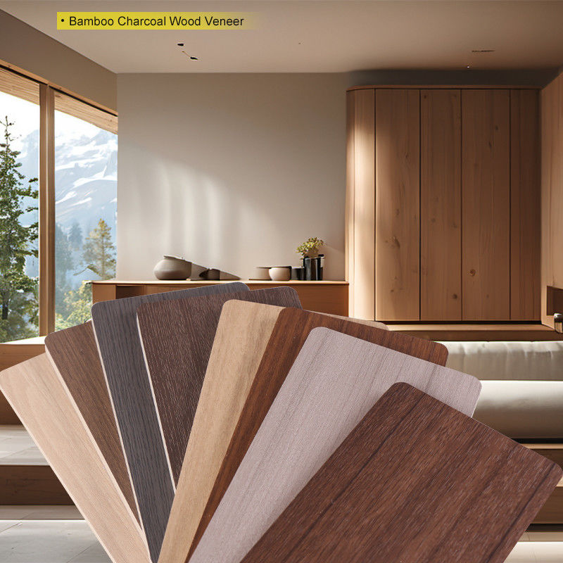 PVC Wood Grain Wall Board 8 Mm Bamboo Wood Fiber Wood Veneer Decoration Wall Panel