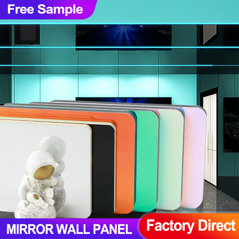 BAMBOO CHARCOAL WOOD VENEER MIRROR Wall PANEL FOR CEILING AND EXHIBITION HALL DECORATION