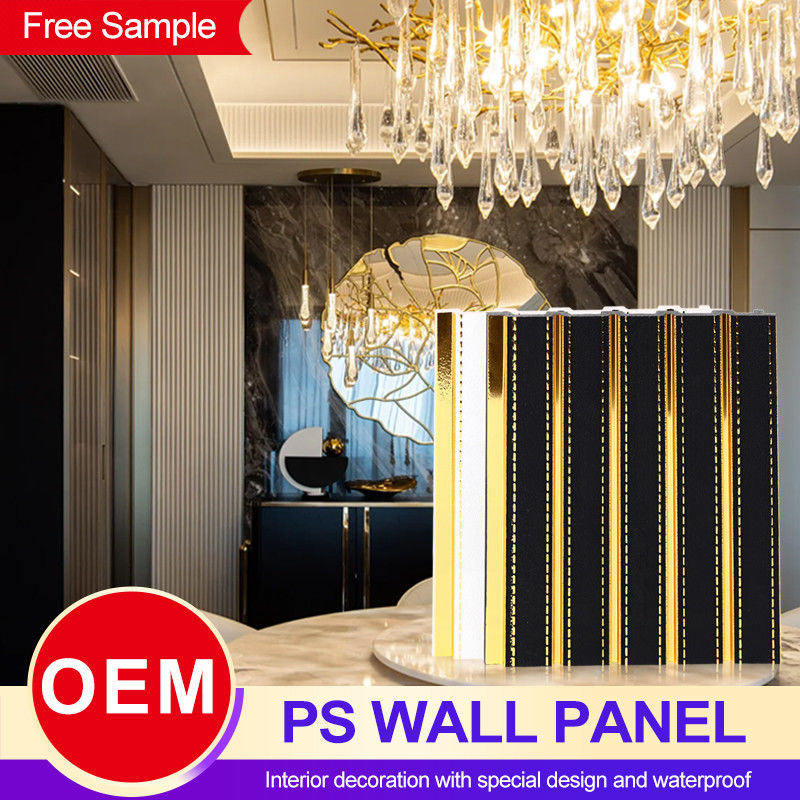 Anti-Corrosion PS Wall Panel Waterproof Easy To Install For Indoor Decoration