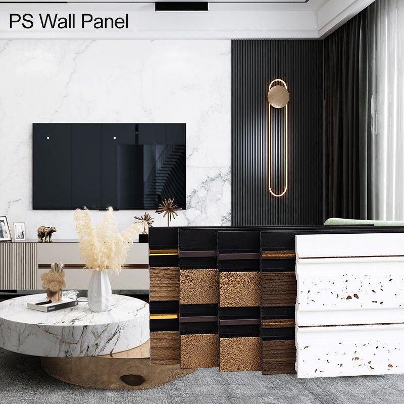 PS Wall Panel Industrial Design 3D WPC Decorative Wall Board Waterproof For Office Interior Walls