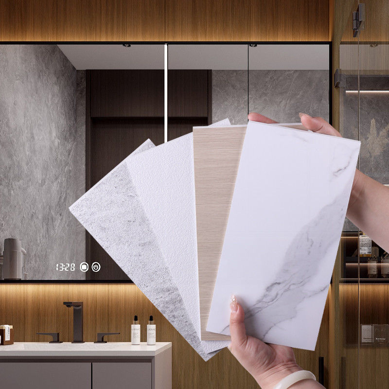 SPC Wall Panel Marble Sheet PVC Stone Plastic Seamless Board For Shower And Bathroom