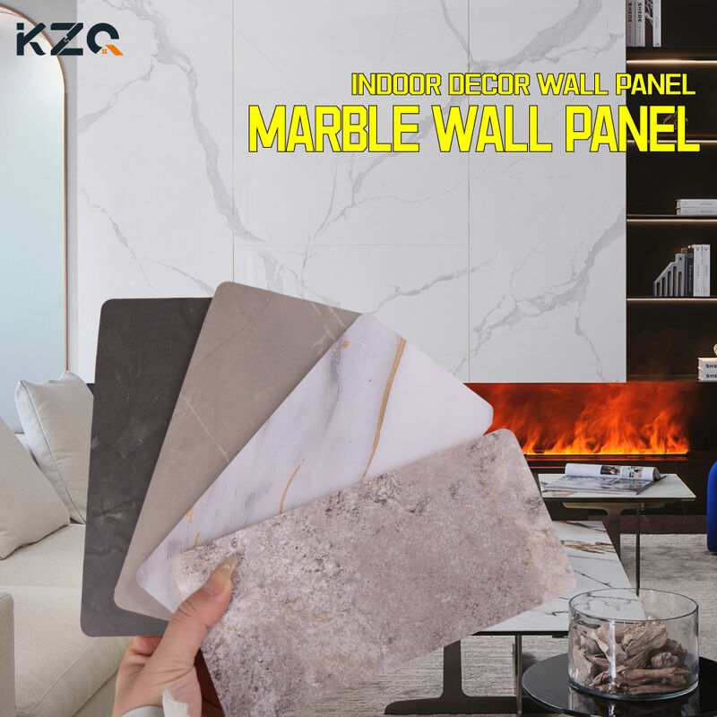Factory Customized Marble Wall Panels Background Walls Bamboo Wood Fiber Flexible Wall Panels