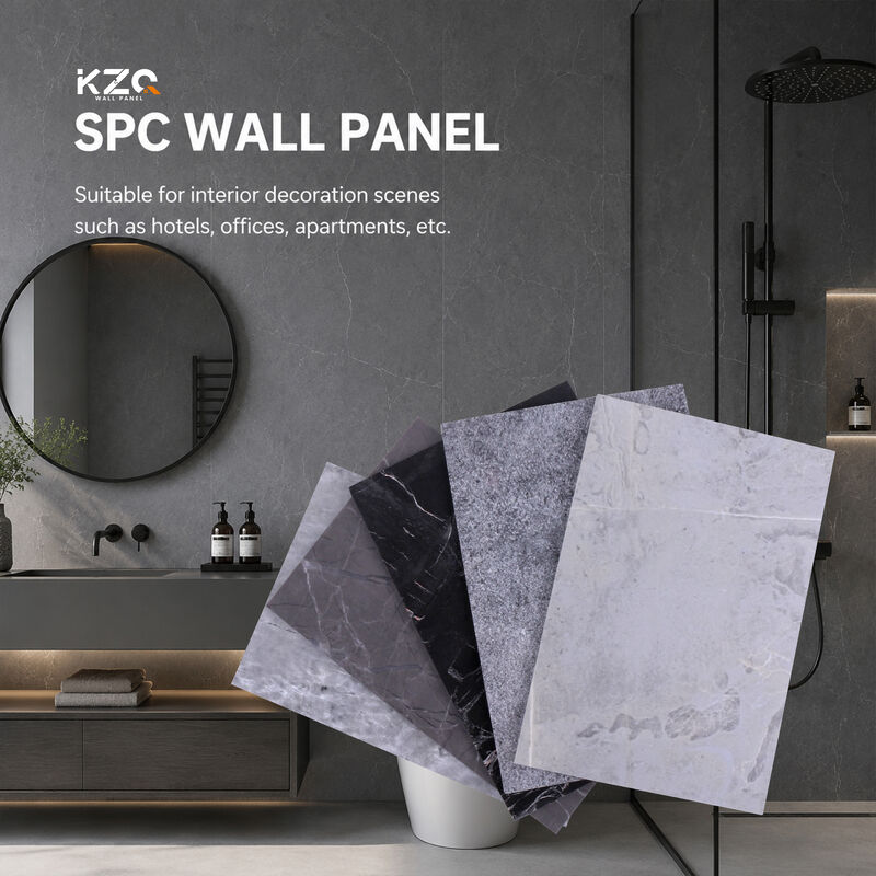 Waterproof And Flame-Retardant SPC Wall Panel for Bathroom Shower 